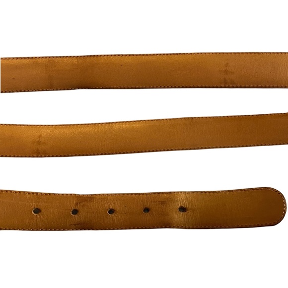 Vintage COACH Leather Belt, British Tan, # 7800, Size 34” Waist, Luxury Designer - Picture 4 of 5
